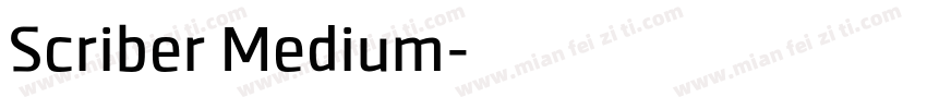 Scriber Medium字体转换